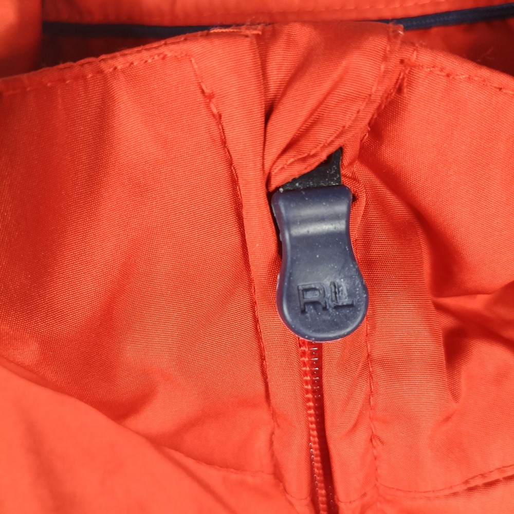 Polo Golf Ralph Lauren Vest Men XL Rust Orange Bandon Dunes Full Zip Performance - Picture 8 of 11